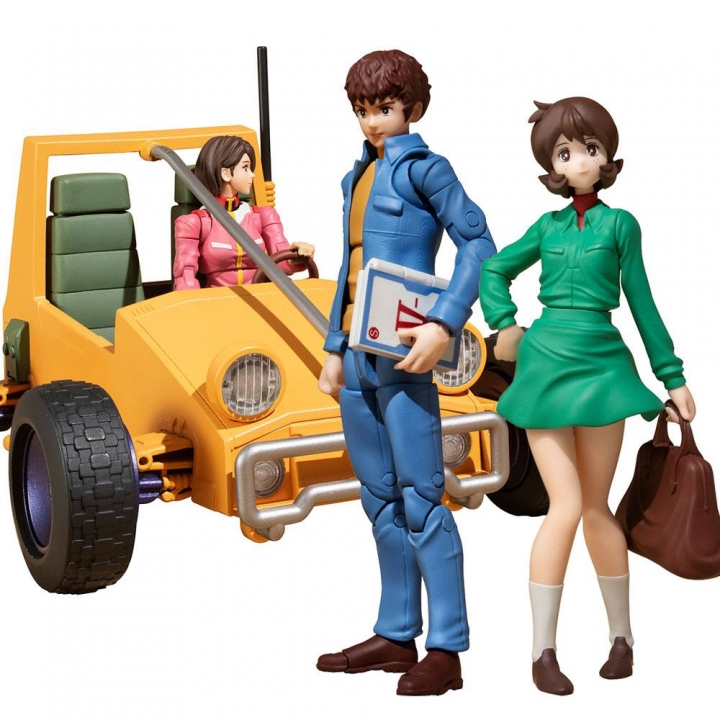 Mobile Suit Gundam G.M.G. Action Figures Vehicle Earth 07 Amuro & Frau,08V-SP Soldier & Buggy Box