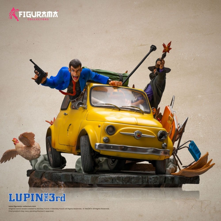 Lupin III Elite Diorama Statue 1/8 Lupin,Jigen & Fujiko 31 cm