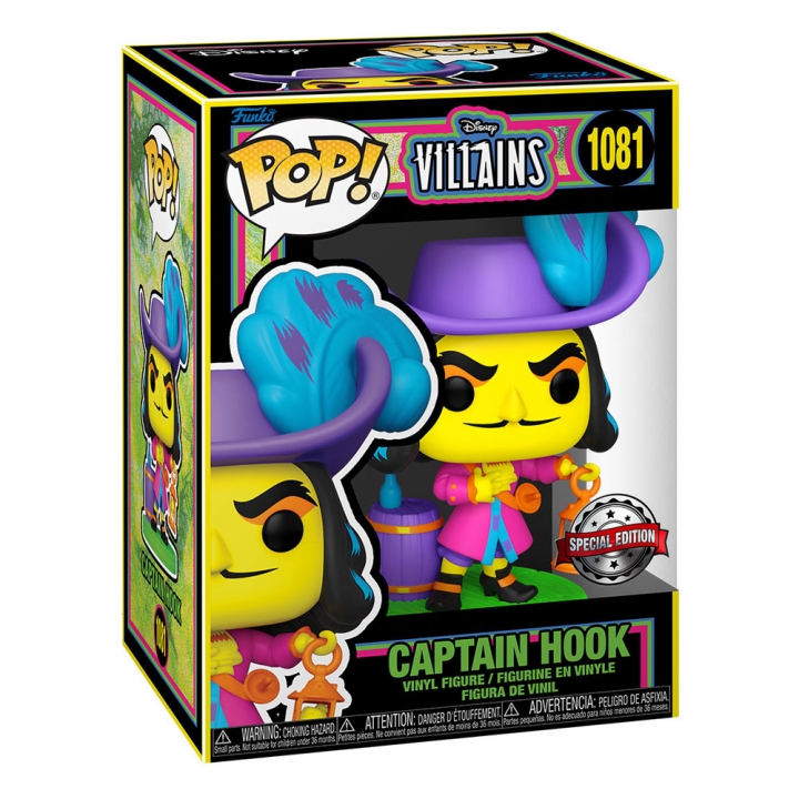 Disney Villains POP! Vinyl Figure Maleficent / Dr. Facillier / Captain Hook Blacklight 9 cm