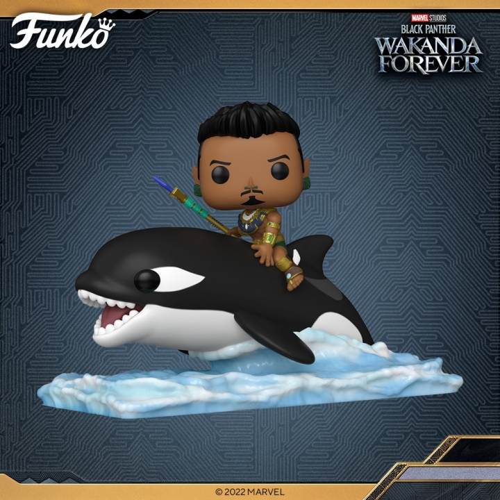 Black Panther: Wakanda Forever POP! Rides Super Deluxe Vinyl Figure Namor with Orca 15 cm