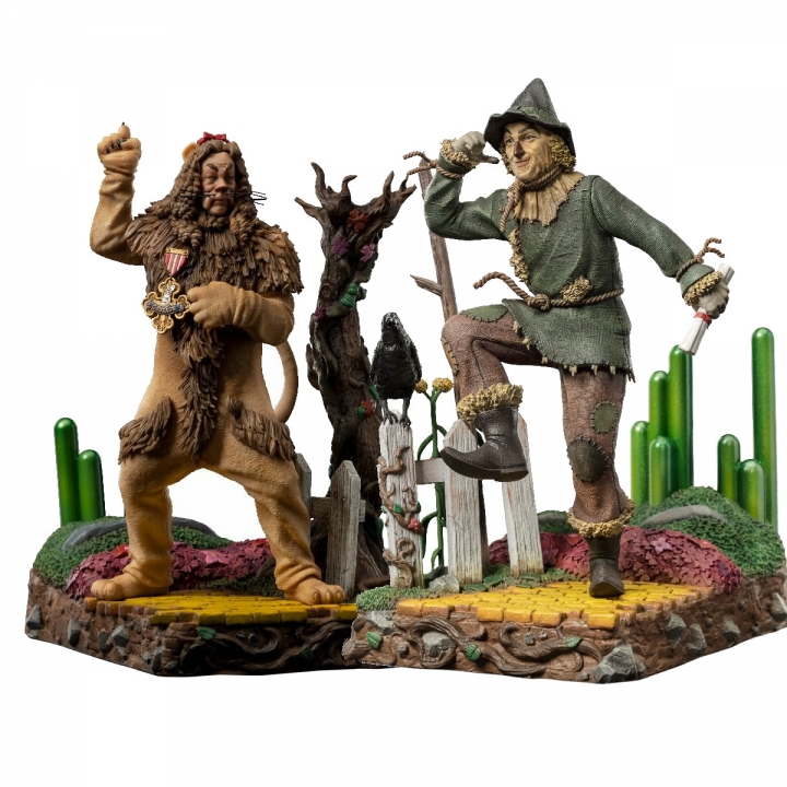 The Wizard of Oz: 1:10 Scale Statue Cowardly Lion Deluxe / Scarecrow Deluxe 21 cm