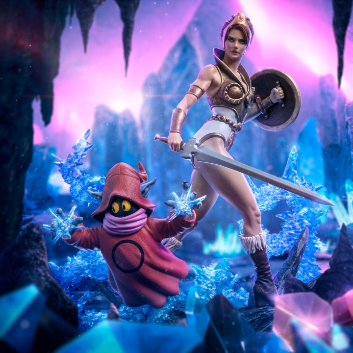 Masters of the Universe: Teela and Orko Deluxe 1:10 Scale Statue 26 cm