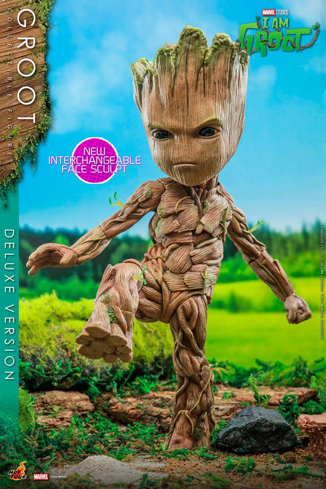 Hot Toys I Am Groot Action Figure Groot Deluxe Version 26 cm