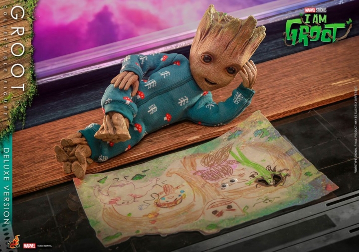 Hot Toys I Am Groot Action Figure Groot Deluxe Version 26 cm