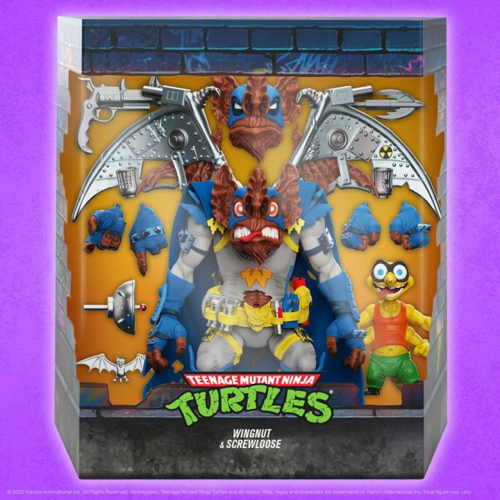 Teenage Mutant Ninja Turtles Ultimates Action Figure Wingnut & Screwloose 18 cm