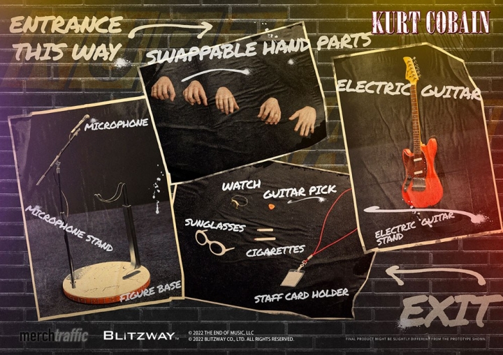 Kurt Cobain Action Figure 1/6 On Stage 32 cm