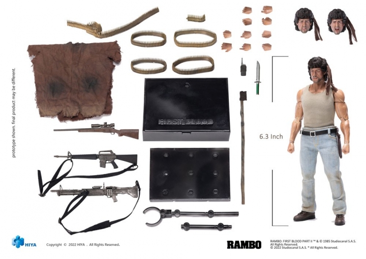 First Blood Exquisite Super Action figure 1/12 John Rambo 16 cm