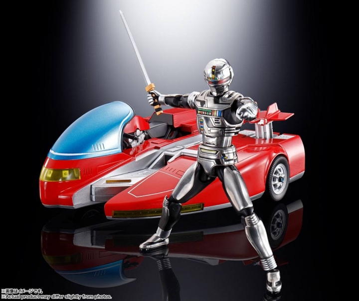 Space Sheriff Gavan Chogokin Diecast Action Figure Space Sheriff Gavan & Sybarian 10 cm