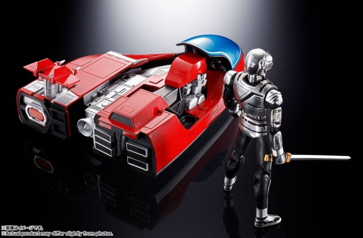 Space Sheriff Gavan Chogokin Diecast Action Figure Space Sheriff Gavan & Sybarian 10 cm