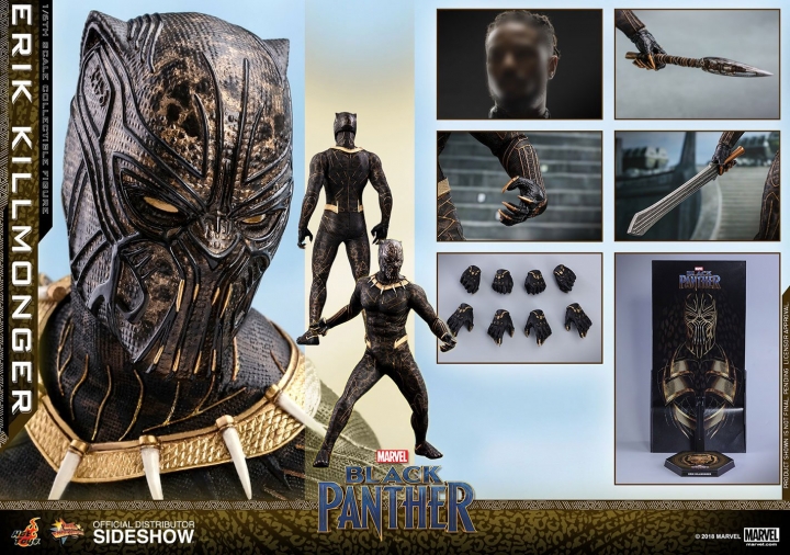 Hot Toys Black Panther Movie Masterpiece Action Figure 1/6 Erik Killmonger 31 cm