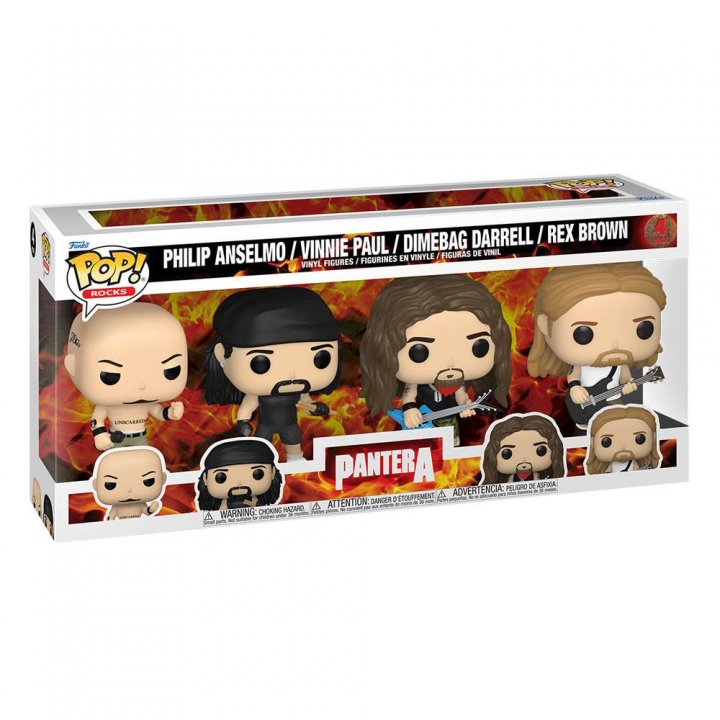 Pantera POP! Rocks Vinyl Figure 4-Pack 9 cm