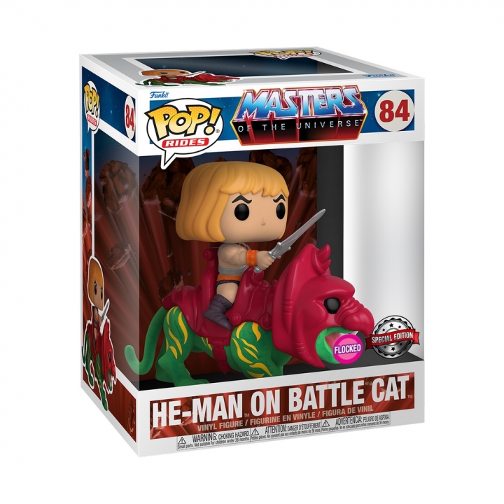 Pop! Ride Deluxe: Masters of the Universe - He-Man on Battle Cat Flocked