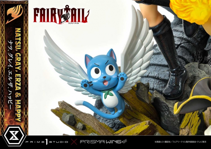 Fairy Tail PVC Statue 1/7 Natsu,Gray,Erza,Happy 57 cm