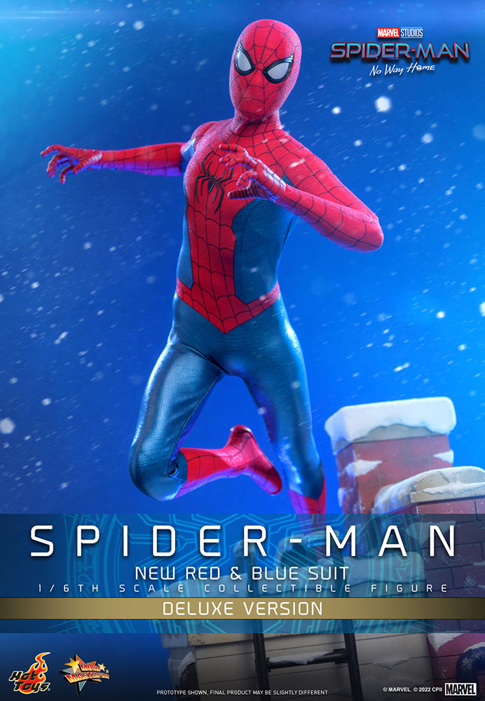 Spider-Man: No Way Home Movie Masterpiece 1/6 Spider-Man New Red and Blue Suit Deluxe Version 28 cm