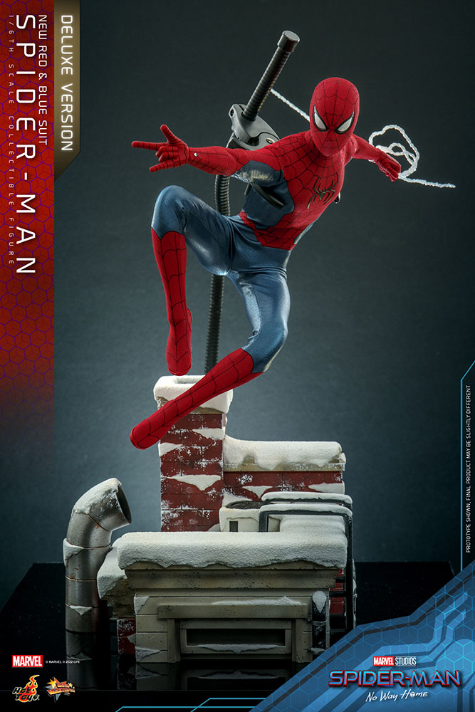 Spider-Man: No Way Home Movie Masterpiece 1/6 Spider-Man New Red and Blue Suit Deluxe Version 28 cm