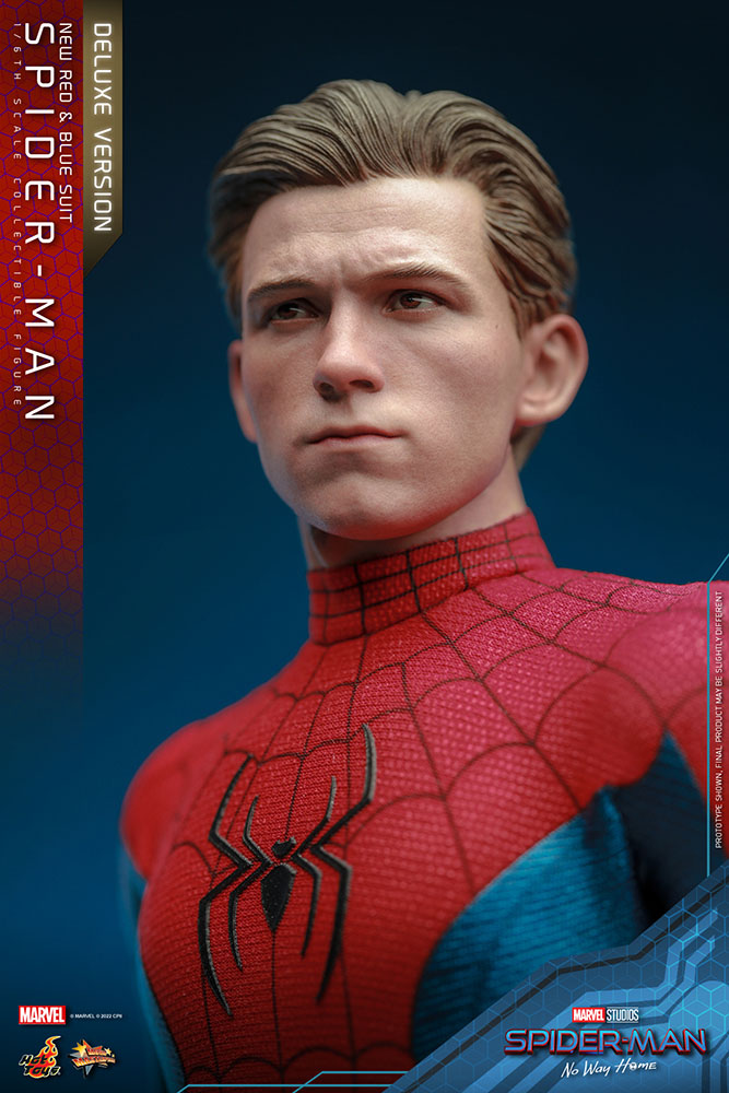 Spider-Man: No Way Home Movie Masterpiece 1/6 Spider-Man New Red and Blue Suit Deluxe Version 28 cm