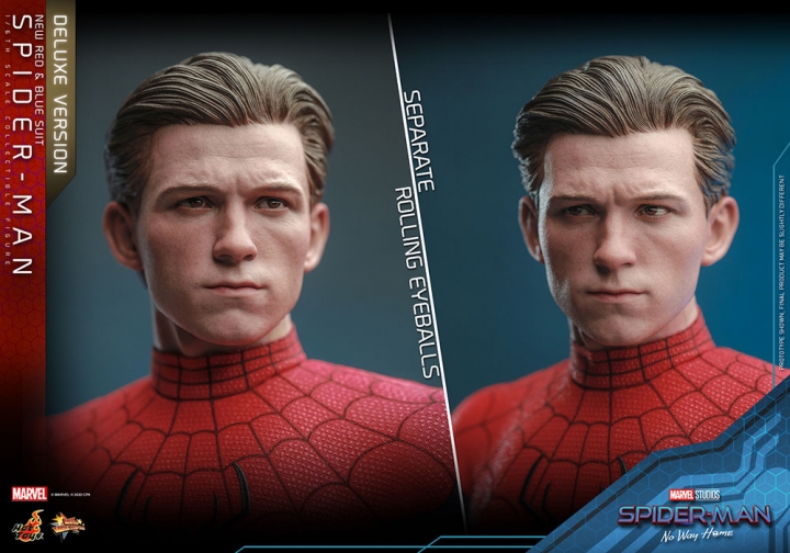 Spider-Man: No Way Home Movie Masterpiece 1/6 Spider-Man New Red and Blue Suit Deluxe Version 28 cm