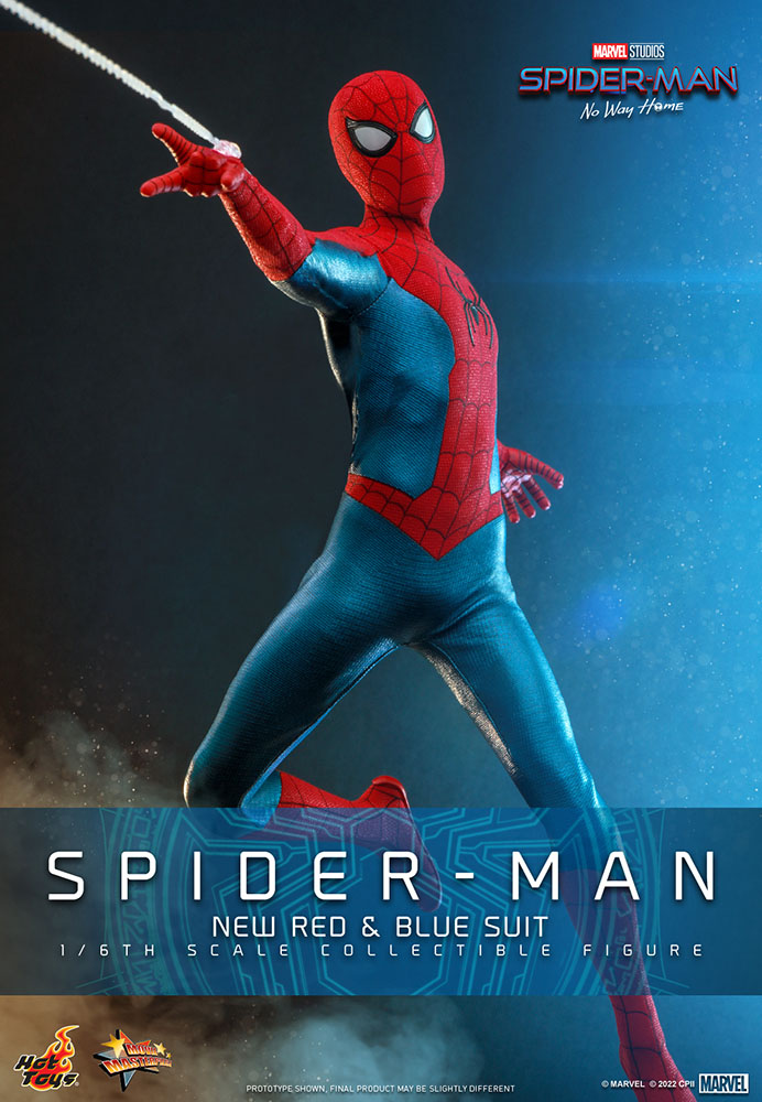 Spider-Man: No Way Home Movie Masterpiece Action Figure 1/6 Spider-Man (New Red and Blue Suit) 28 cm