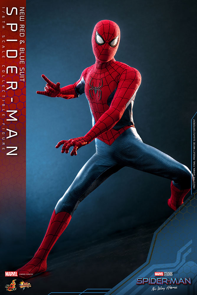 Spider-Man: No Way Home Movie Masterpiece Action Figure 1/6 Spider-Man (New Red and Blue Suit) 28 cm