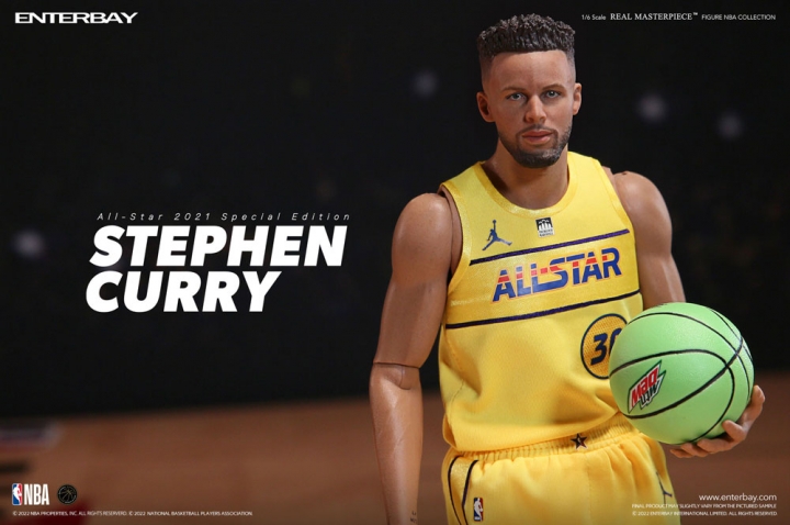 NBA Collection Real Masterpiece Action Figure 1/6 Stephen Curry All Star 2021 Special Edition 30 cm