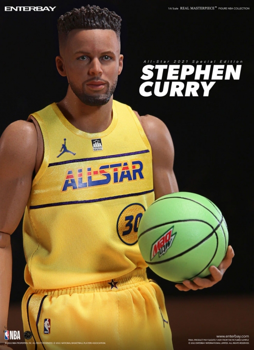 NBA Collection Real Masterpiece Action Figure 1/6 Stephen Curry All Star 2021 Special Edition 30 cm