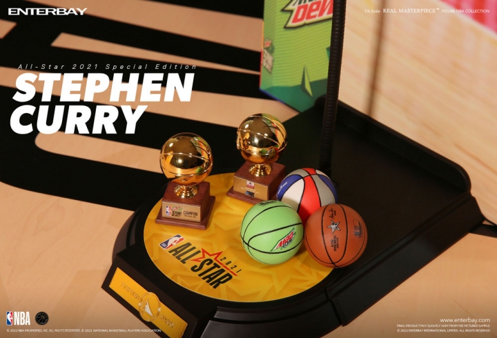 NBA Collection Real Masterpiece Action Figure 1/6 Stephen Curry All Star 2021 Special Edition 30 cm