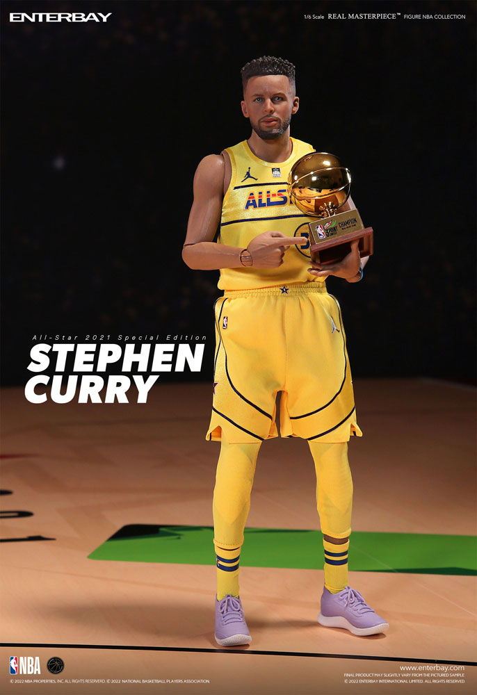 NBA Collection Real Masterpiece Action Figure 1/6 Stephen Curry All Star 2021 Special Edition 30 cm