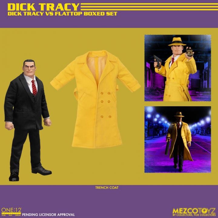 Dick Tracy Action Figures 1/12 Dick Tracy vs Flattop Box Set 17 cm