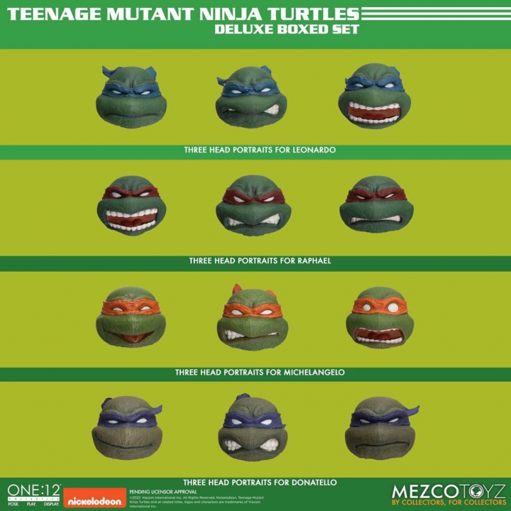 Teenage Mutant Ninja Turtles XL Action Figures Deluxe Box Set 17 cm