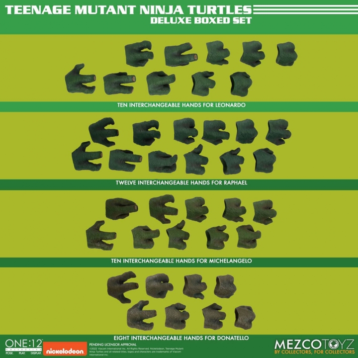 Teenage Mutant Ninja Turtles XL Action Figures Deluxe Box Set 17 cm