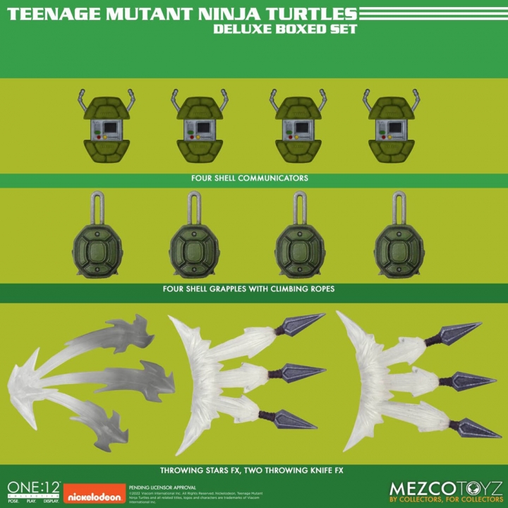 Teenage Mutant Ninja Turtles XL Action Figures Deluxe Box Set 17 cm