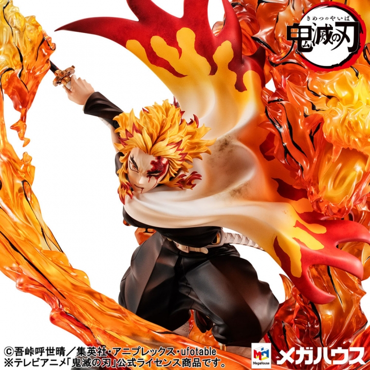 Demon slayer: Precious G.E.M. Series 1/8 Statue Rengoku Flame Breathing Fifth Form Flame Tiger 24 cm