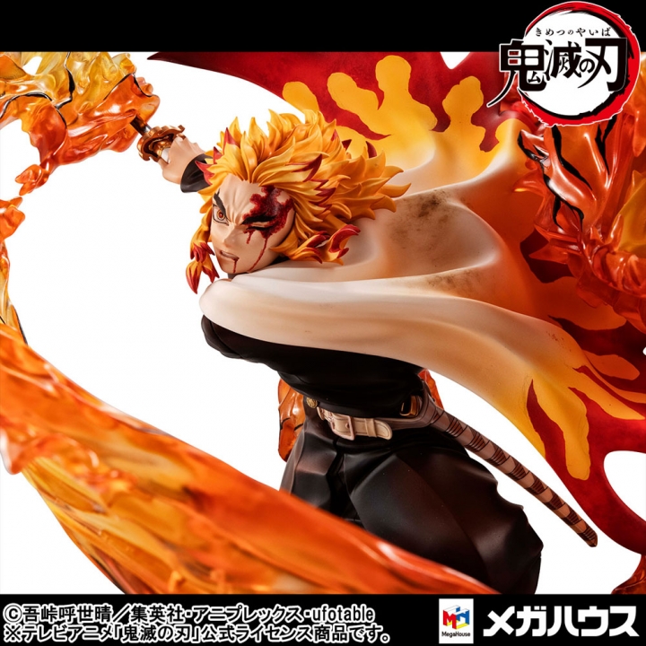 Demon slayer: Precious G.E.M. Series 1/8 Statue Rengoku Flame Breathing Fifth Form Flame Tiger 24 cm