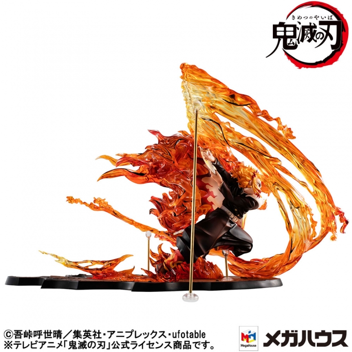 Demon slayer: Precious G.E.M. Series 1/8 Statue Rengoku Flame Breathing Fifth Form Flame Tiger 24 cm