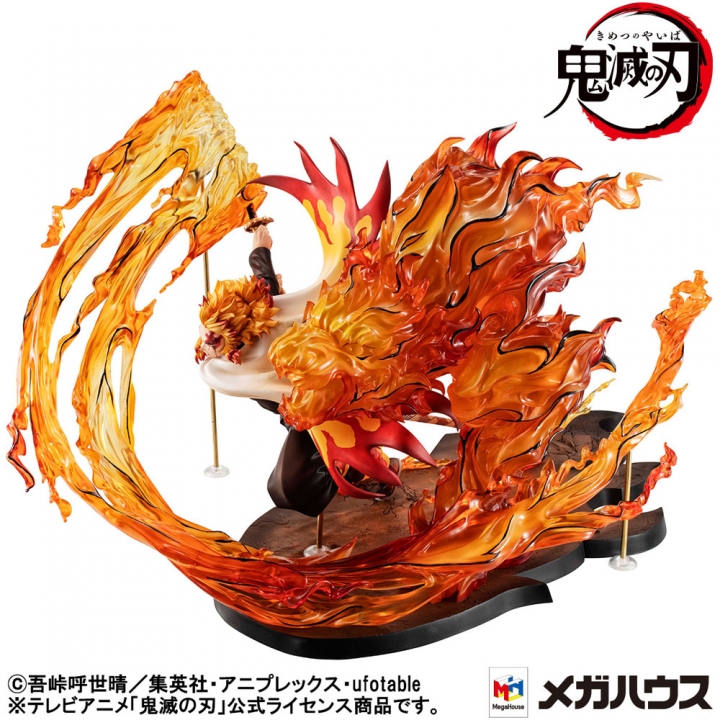 Demon slayer: Precious G.E.M. Series 1/8 Statue Rengoku Flame Breathing Fifth Form Flame Tiger 24 cm