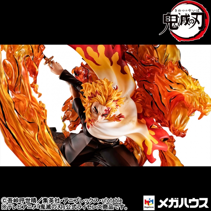 Demon slayer: Precious G.E.M. Series 1/8 Statue Rengoku Flame Breathing Fifth Form Flame Tiger 24 cm