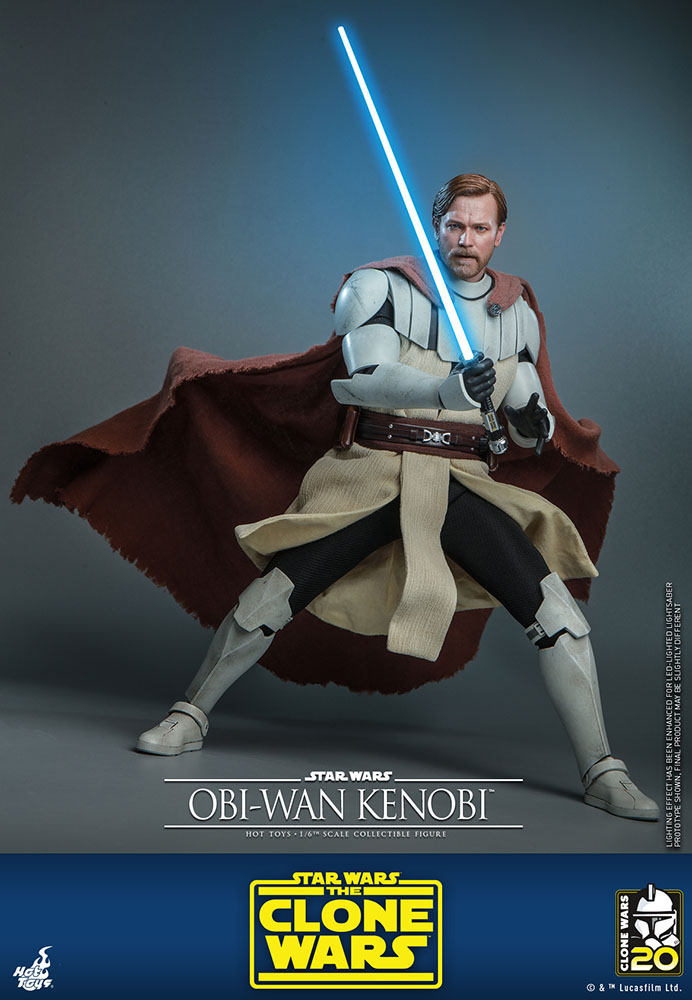 Star Wars The Clone Wars Action Figure 1/6 Obi-Wan Kenobi 30 cm