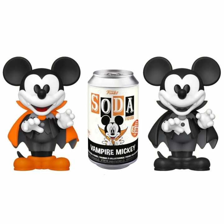 Funko Vinyl Soda Mickey Mouse â€“ Vampire Mickey Chase Variant 9 cm