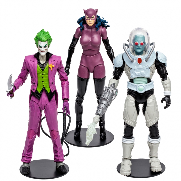 DC Multiverse Action Figure The Joker / Catwoman / Mister Freeze 18 cm