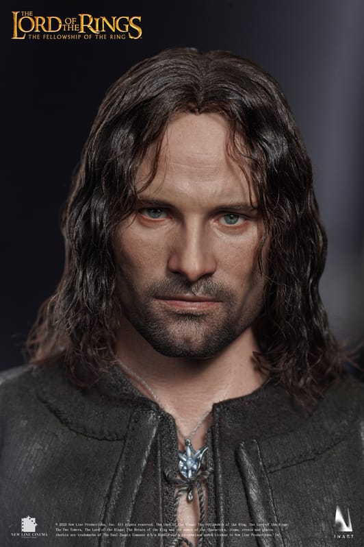 Lord of the Rings Collectible Action Figurine 1/6 Aragorn Premium Edition Rooted Hair