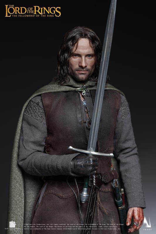 Lord of the Rings Collectible Action Figurine 1/6 Aragorn Premium Edition Rooted Hair