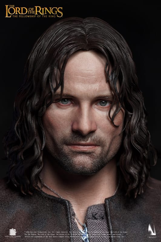 Lord of the Rings Collectible Action Figurine 1/6 Aragorn Premium Edition Rooted Hair