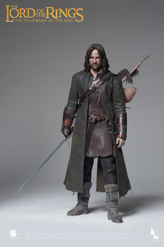 Lord of the Rings Collectible Action Figurine 1/6 Aragorn Premium Edition Rooted Hair