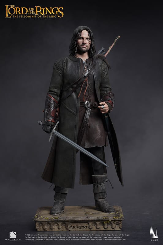 Lord of the Rings Collectible Action Figurine 1/6 Aragorn Premium Edition Rooted Hair