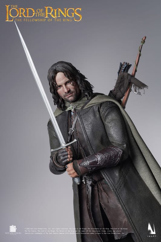 Lord of the Rings Collectible Action Figurine 1/6 Aragorn Premium Edition Rooted Hair