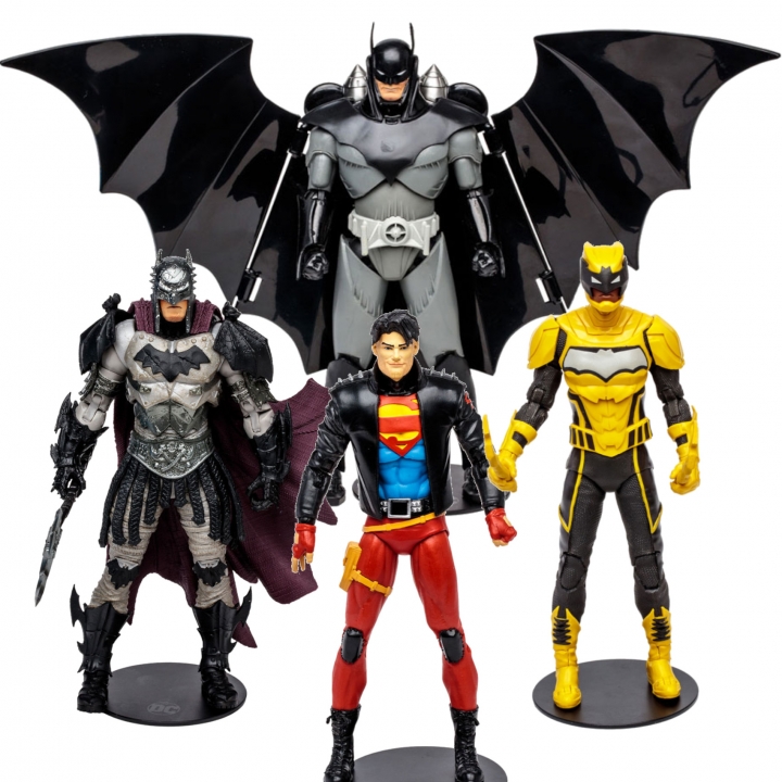 DC Multiverse Action Figure Armored Batman / Superboy / The Signal / Gladiator Batman 18 cm