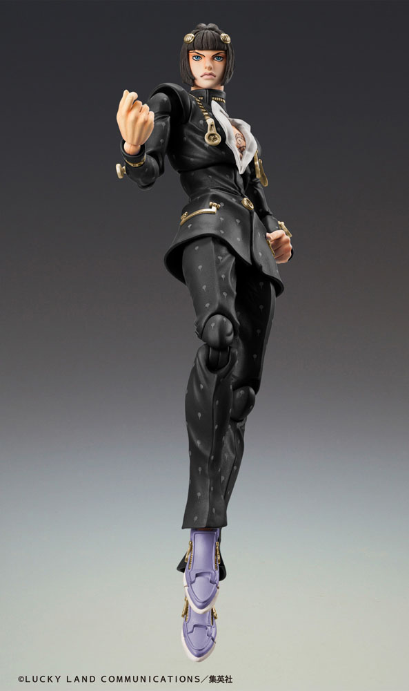 JoJo's Bizarre Adventure Part6 Stone Ocean Action Figure Chozokado Bruno Bucciarati Ver. Black 15 cm