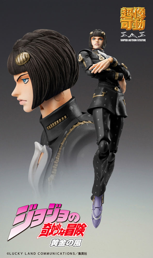 JoJo's Bizarre Adventure Part6 Stone Ocean Action Figure Chozokado Bruno Bucciarati Ver. Black 15 cm