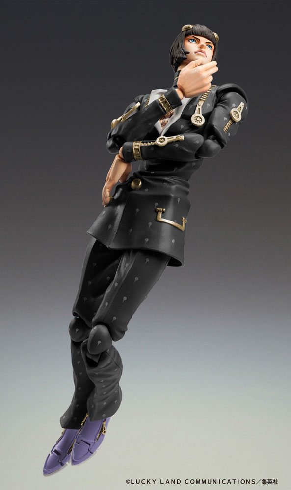 JoJo's Bizarre Adventure Part6 Stone Ocean Action Figure Chozokado Bruno Bucciarati Ver. Black 15 cm