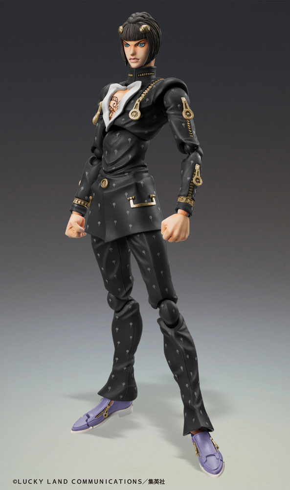 JoJo's Bizarre Adventure Part6 Stone Ocean Action Figure Chozokado Bruno Bucciarati Ver. Black 15 cm